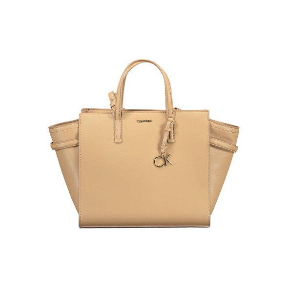 Beige Polyester Women Handbag Beige Polyester Women Handbag