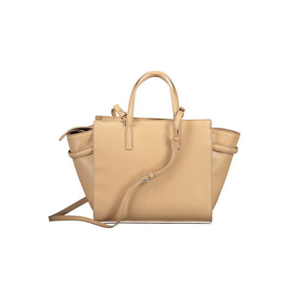 Beige Polyester Women Handbag Beige Polyester Women Handbag