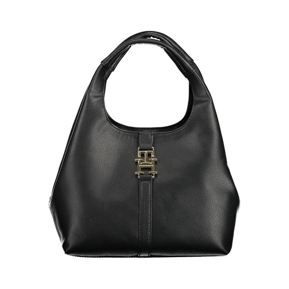 Black Polyethylene Women Handbag TO-17765 Black Polyethylene Women Handbag TO-17765