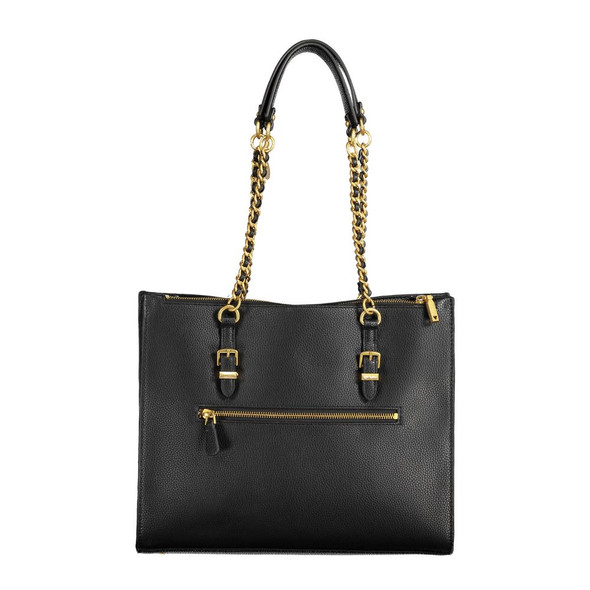 Black Polyethylene Women Handbag GU-18470 Black Polyethylene Women Handbag GU-18470