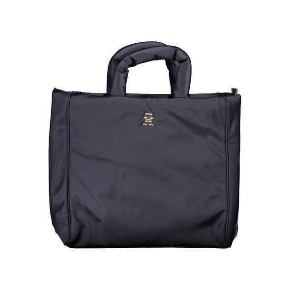 Blue Polyester Women Handbag Blue Polyester Women Handbag