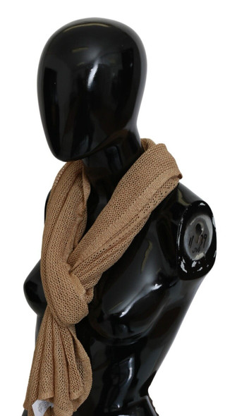 GF Ferre Brown Neck Wrap Winter Shawl Foulard Scarf GF Ferre Brown Neck Wrap Winter Shawl Foulard Scarf