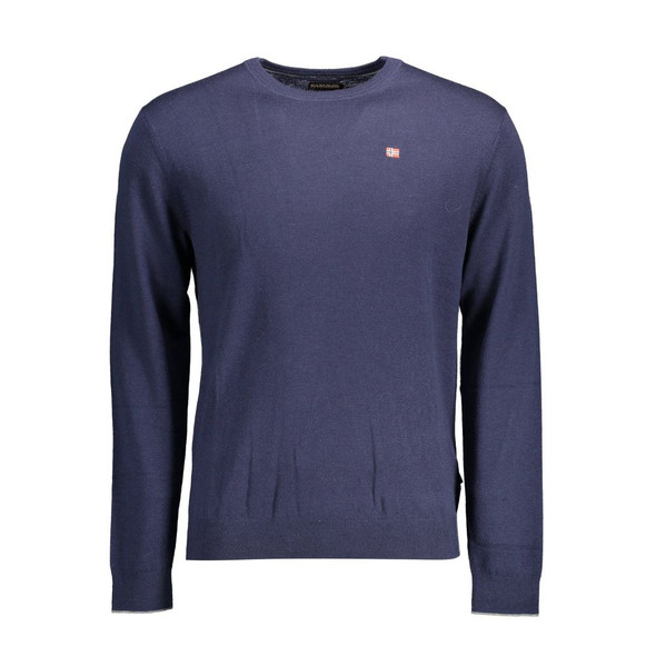 Blue Wool Men Sweater NA-14621 Blue Wool Men Sweater NA-14621