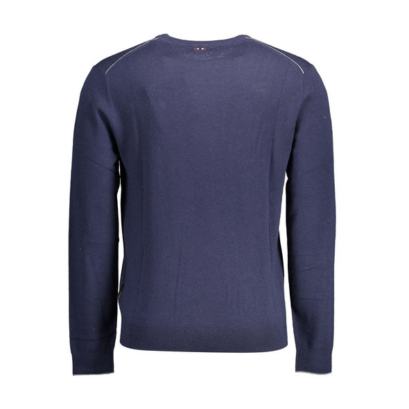 Blue Wool Men Sweater NA-14621 Blue Wool Men Sweater NA-14621