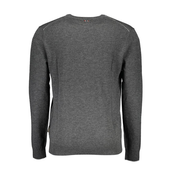 Gray Wool Men Sweater NA-15756 Gray Wool Men Sweater NA-15756