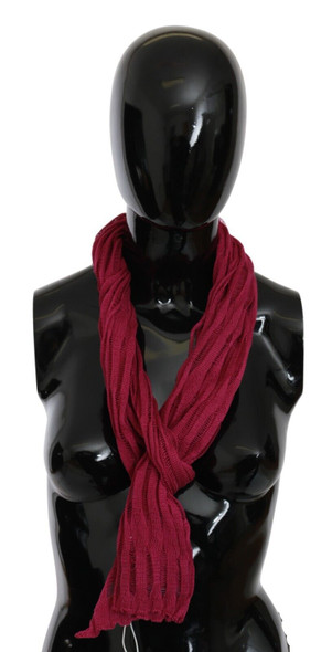 John Galliano Bordeaux Neck Wrap Shawl Foulard Scarf John Galliano Bordeaux Neck Wrap Shawl Foulard Scarf