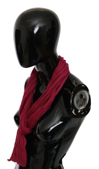 John Galliano Bordeaux Neck Wrap Shawl Foulard Scarf John Galliano Bordeaux Neck Wrap Shawl Foulard Scarf