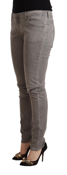 Light Gray Washed Cotton Slim Fit Denim Jeans Light Gray Washed Cotton Slim Fit Denim Jeans