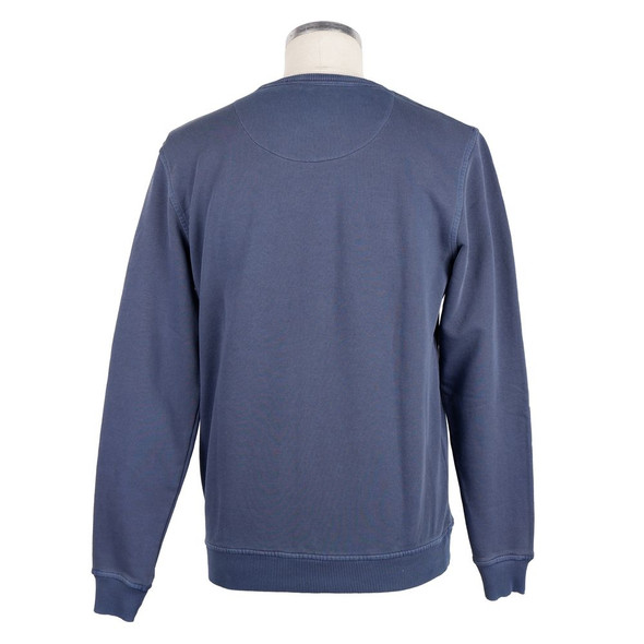 Blue Cotton Men Sweater with Chest Pocket Blue Cotton Men Sweater with Chest Pocket
