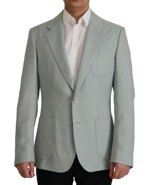 Light Green Cashmere Silk Blazer Light Green Cashmere Silk Blazer