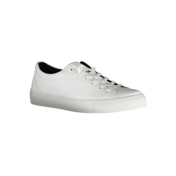 White Synthetic Men Sneaker White Synthetic Men Sneaker