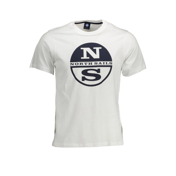 North Sails White Cotton Men T-Shirt North Sails White Cotton Men T-Shirt