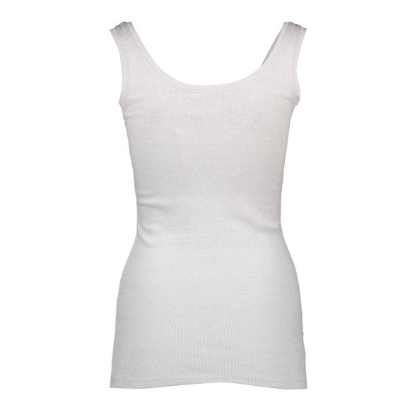 Silvian Heach White Cotton Women's Tank Top Silvian Heach White Cotton Women's Tank Top