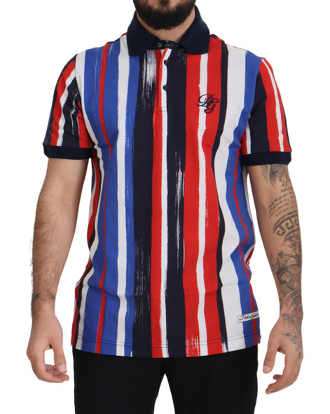 Dolce & Gabbana Multicolor Cotton Polo Top T-shirt Dolce & Gabbana Multicolor Cotton Polo Top T-shirt