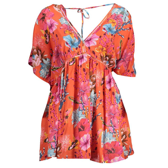 Desigual Red Viscose Women Dress Desigual Red Viscose Women Dress