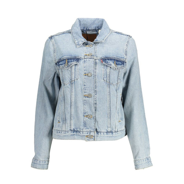 Levi's Light Blue Cotton Women Jacket Levi's Light Blue Cotton Women Jacket