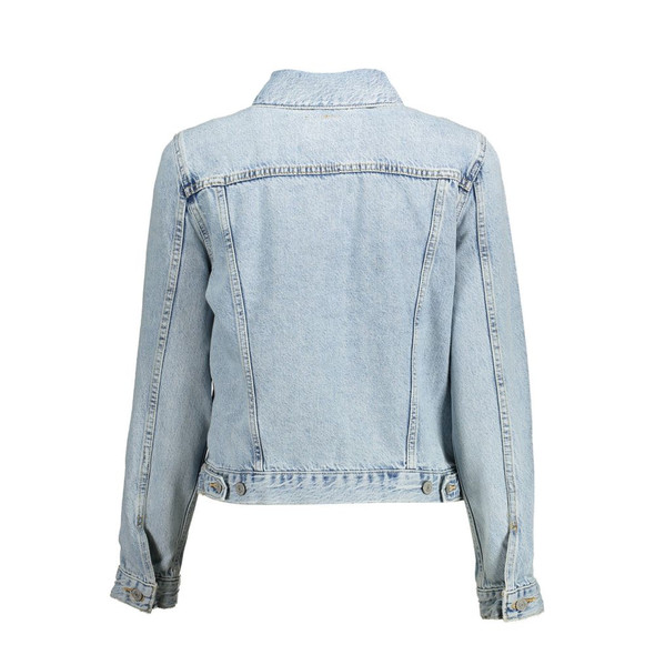 Levi's Light Blue Cotton Women Jacket Levi's Light Blue Cotton Women Jacket