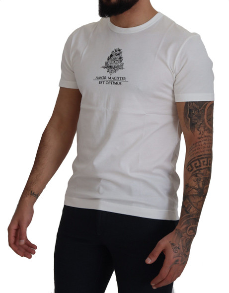 White Logo Cotton Amor Magister T-shirt White Logo Cotton Amor Magister T-shirt