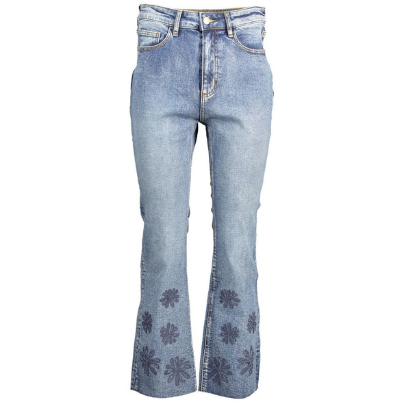 Desigual Blue Cotton Women Jeans Desigual Blue Cotton Women Jeans