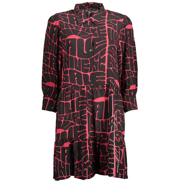 Desigual Black Viscose Women Dress Desigual Black Viscose Women Dress