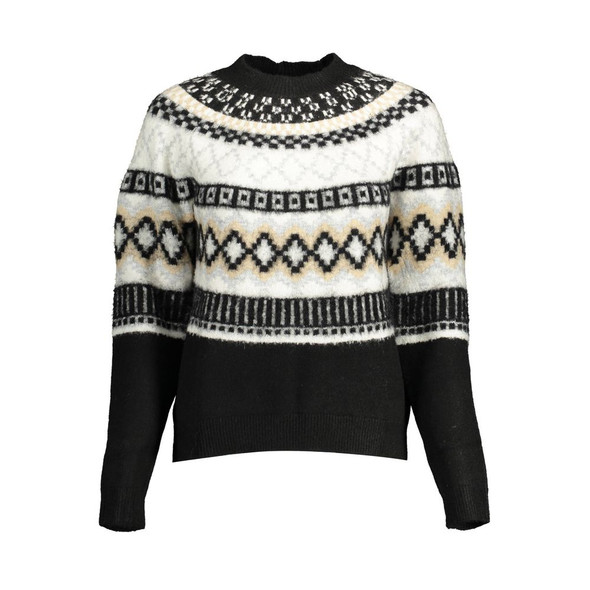 Black Polyester Women Sweater Black Polyester Women Sweater