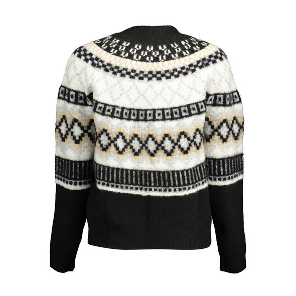 Black Polyester Women Sweater Black Polyester Women Sweater