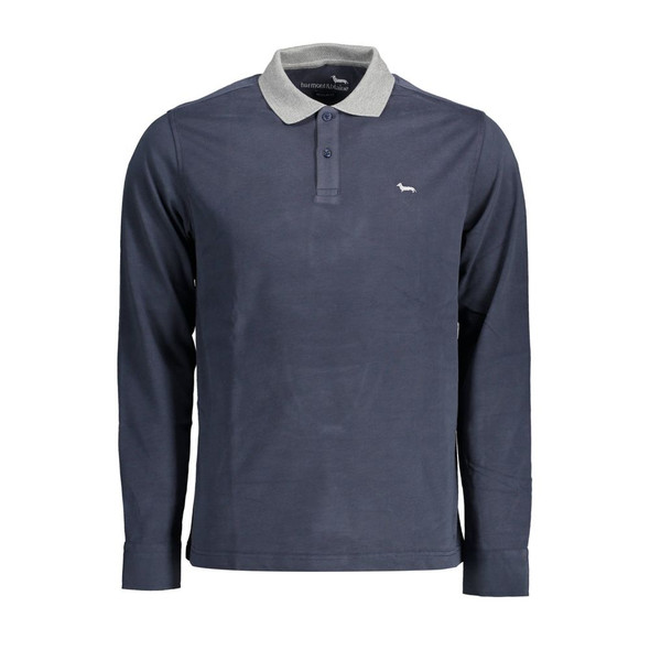 Blue Cotton Men Polo Shirt Blue Cotton Men Polo Shirt