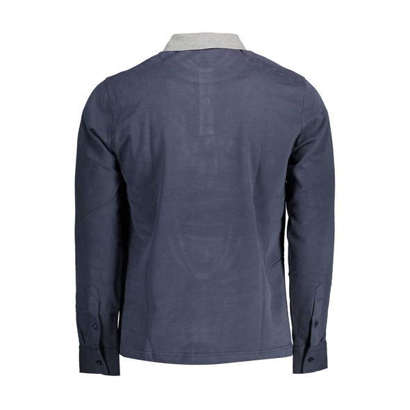 Blue Cotton Men Polo Shirt Blue Cotton Men Polo Shirt