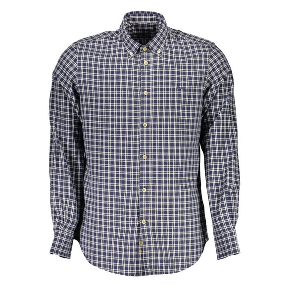 Blue Cotton Men Shirt HA-15654 Blue Cotton Men Shirt HA-15654