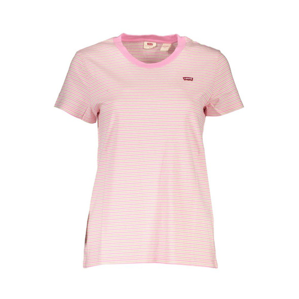 Pink Cotton Women T-Shirt LE-16077 Pink Cotton Women T-Shirt LE-16077