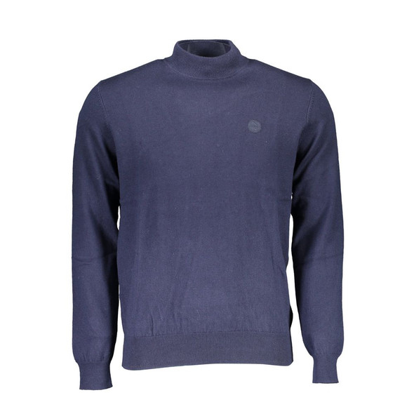 Blue Cotton Men Sweater NO-16258 Blue Cotton Men Sweater NO-16258