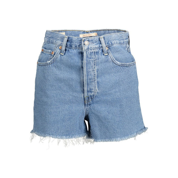 Light Blue Cotton Women Short Light Blue Cotton Women Short