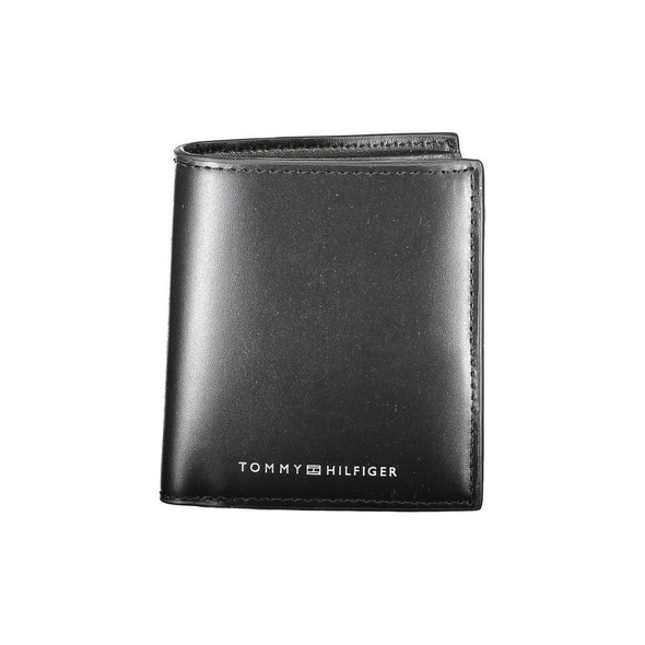 Tommy Hilfiger Black Leather Men Wallet TO-16780 Tommy Hilfiger Black Leather Men Wallet TO-16780