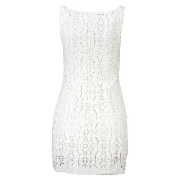 Desigual White Polyester Women Dress Desigual White Polyester Women Dress