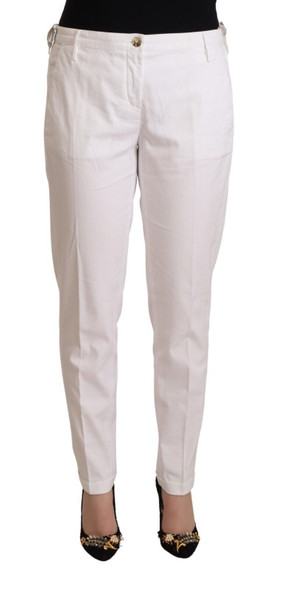 White Mid Waist Tapered Birgitte Pants White Mid Waist Tapered Birgitte Pants