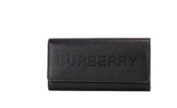 Porter Black Grained Leather Branded Logo Embossed Clutch Flap Wallet Porter Black Grained Leather Branded Logo Embossed Clutch Flap Wallet