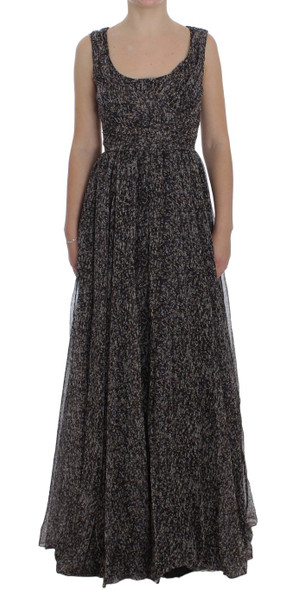 Dark Silk Shift Gown Full Length Dress Dark Silk Shift Gown Full Length Dress