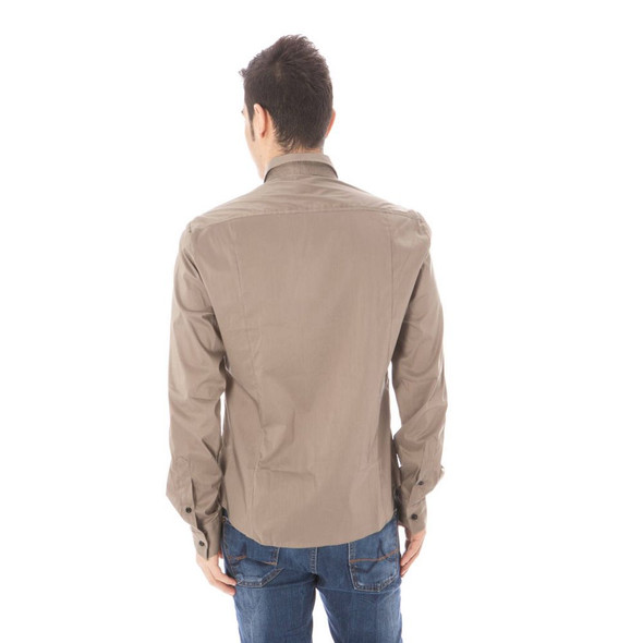 Costume National Green Cotton Men Shirt Costume National Green Cotton Men Shirt