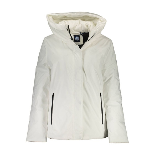 White Polyester Women Jacket NO-16410 White Polyester Women Jacket NO-16410
