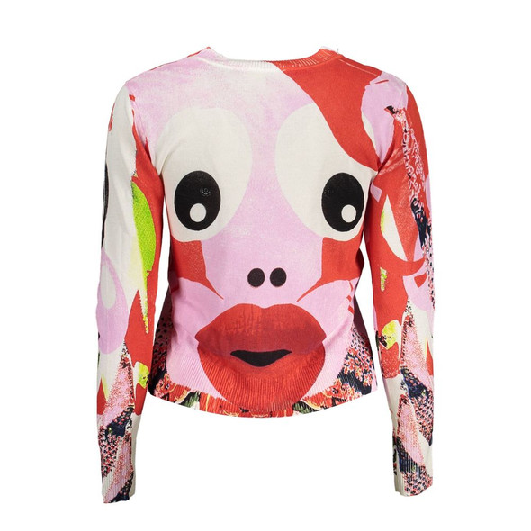 Desigual Pink Viscose Women Sweater Desigual Pink Viscose Women Sweater