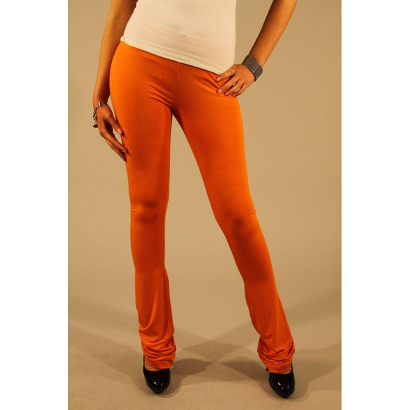 Patrizia Pepe Orange Viscose Women Legging Patrizia Pepe Orange Viscose Women Legging