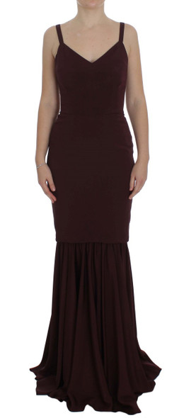 Bordeaux Stretch Full Length Sheath Dress Bordeaux Stretch Full Length Sheath Dress