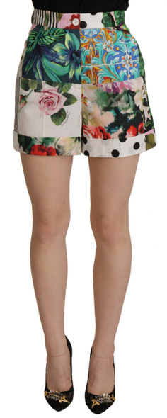 Multicolor High Waist Hot Pants Shorts SKI1832 Multicolor High Waist Hot Pants Shorts SKI1832