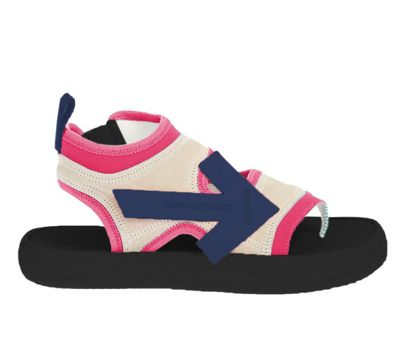 Fuchsia Neoprene Suede Sandals Fuchsia Neoprene Suede Sandals