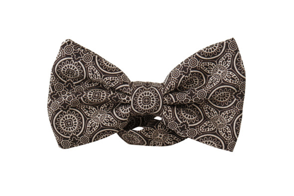Dolce & Gabbana Black white 100% Silk Adjustable Neck Papillon Tie FT3586 Dolce & Gabbana Black white 100% Silk Adjustable Neck Papillon Tie FT3586