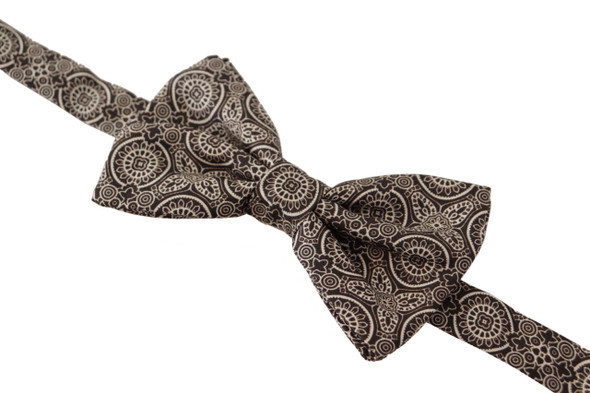 Black white 100% Silk Adjustable Neck Papillon Tie FT3586 Black white 100% Silk Adjustable Neck Papillon Tie FT3586