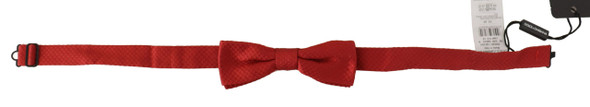 Dolce & Gabbana Red 100% Silk Adjustable Neck Papillon Tie Dolce & Gabbana Red 100% Silk Adjustable Neck Papillon Tie