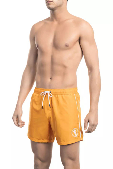 Bikkembergs Orange Polyester Men Swim Short Bikkembergs Orange Polyester Men Swim Short