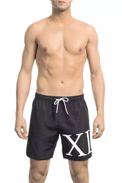 Black Polyester Men Swim Short BI-22004 Black Polyester Men Swim Short BI-22004