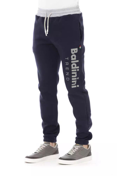 Baldinini Trend Blue Cotton Men's Sport Pant Baldinini Trend Blue Cotton Men's Sport Pant